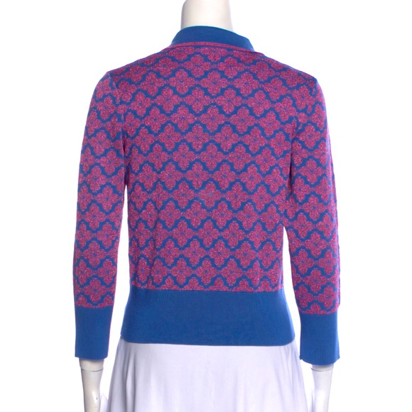 Kate Spade New York Patterned Knit Polo Top – Size S - Picture 4 of 7